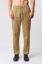 Straight Jogger Pants - Khaki - Mendeez