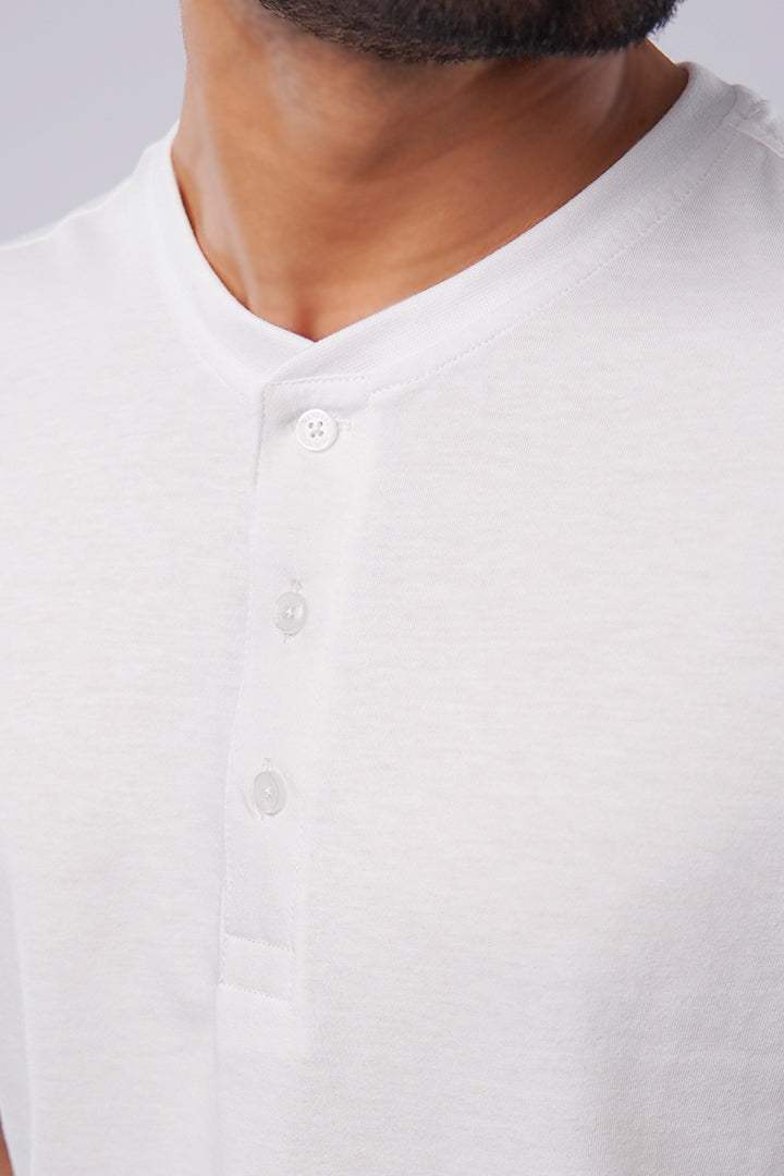 Lacey White Henley T-shirt - Mendeez PK 