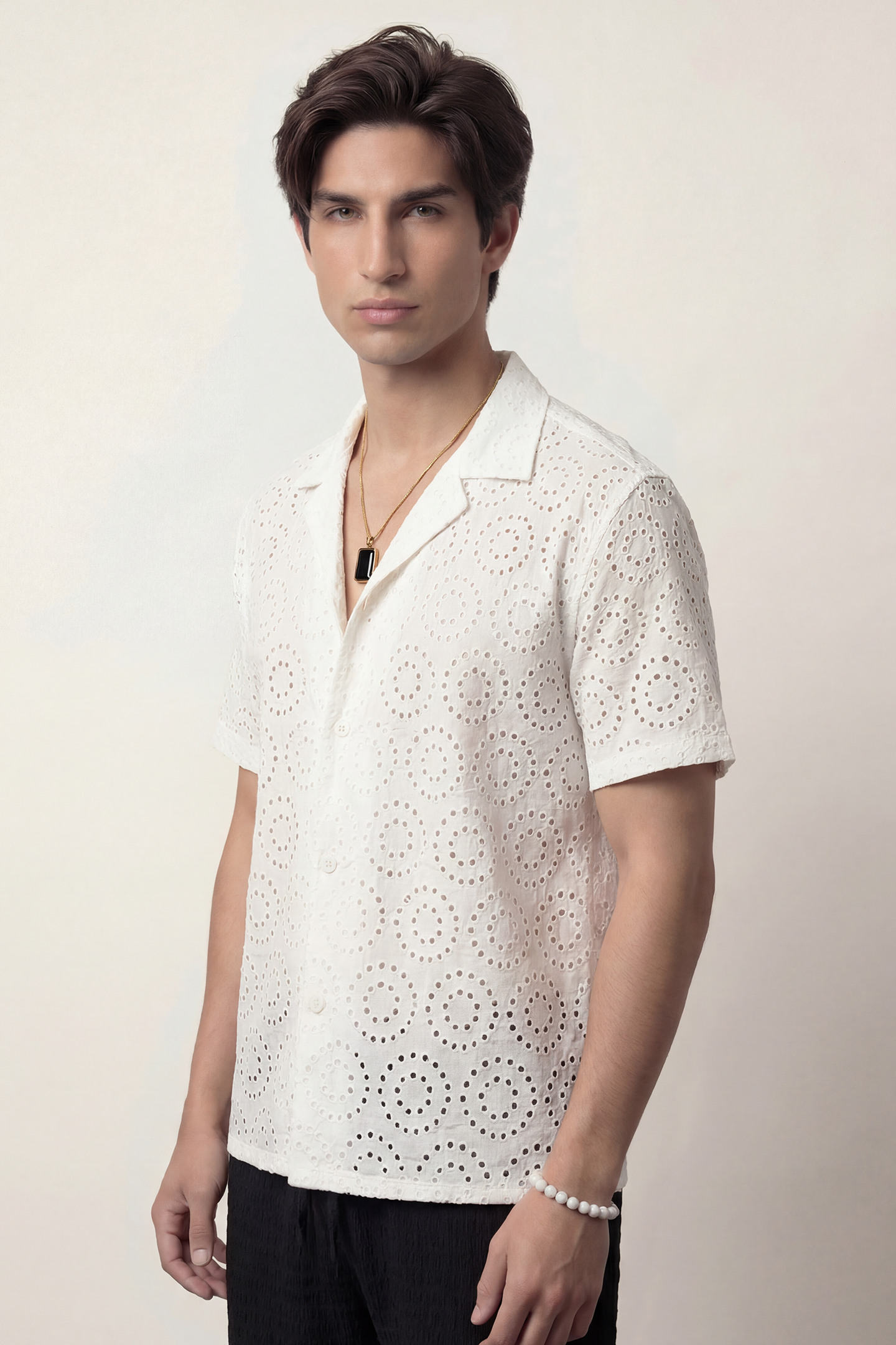 Cuban Shirt - White - Mendeez