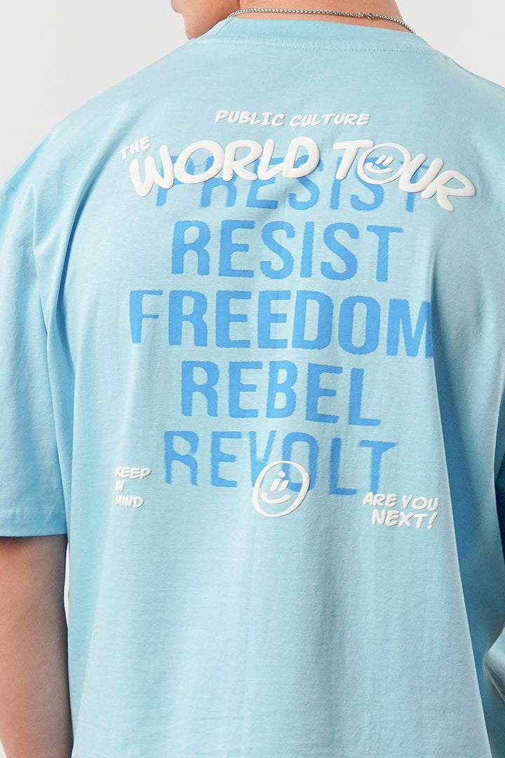 Box Fit Tee - Sky Blue - Mendeez