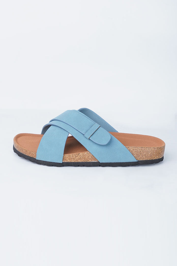 Cross-Strap Slides - Sky Blue - Mendeez