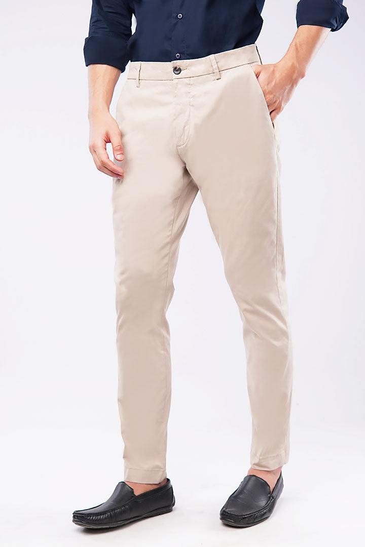 Slim Fit Chinos - Beige - Mendeez