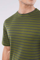 Striped T-Shirt - Green - Mendeez