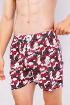 Crimson Camo Woven Boxer Shorts - Mendeez PK 