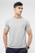 Textured T-Shirt - Light Grey - Mendeez
