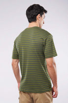 Striped T-Shirt - Green - Mendeez