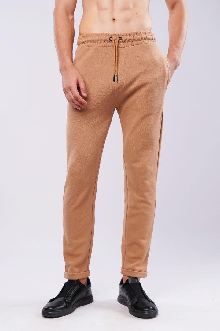 Tapered Terry Pants - Cider Brown - Mendeez