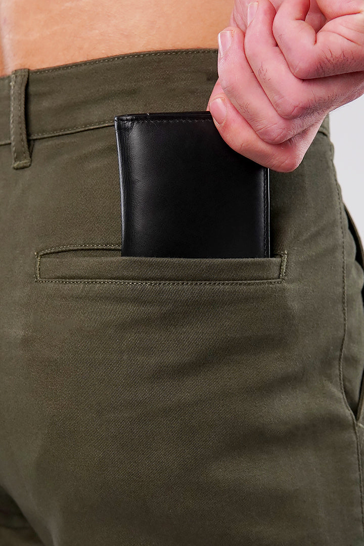 Straight Cargo Pants - Army Green - Mendeez