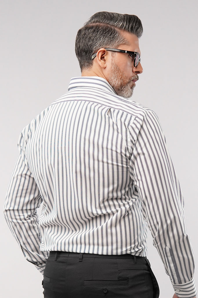 Striped Shirt - Black & White - Mendeez