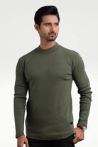 Earthy Green Mock Neck Sweatshirt - Mendeez PK 