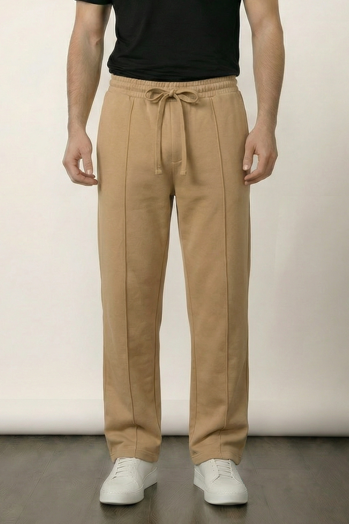 Pintex Jogger Pants - Camel - Mendeez
