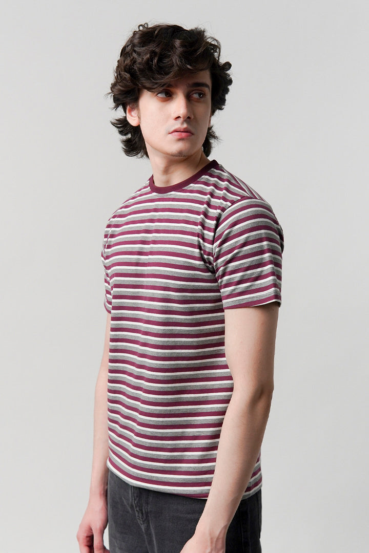 Striped T-Shirt - Multicolor - Mendeez