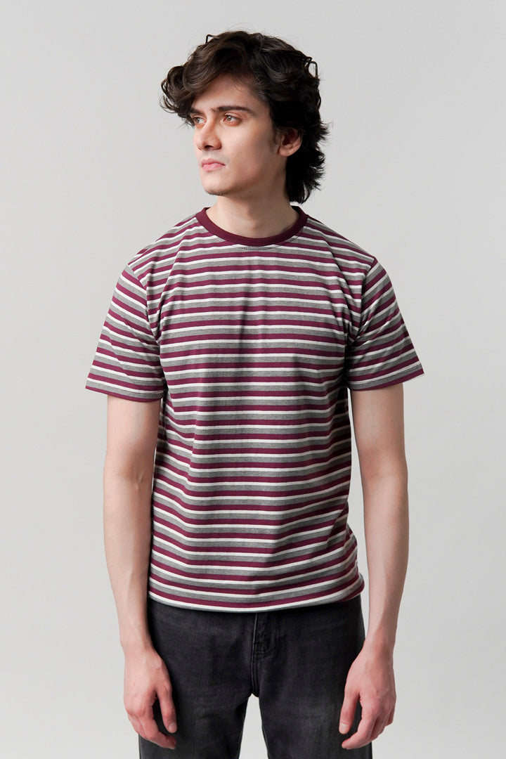 Striped T-Shirt - Multicolor - Mendeez