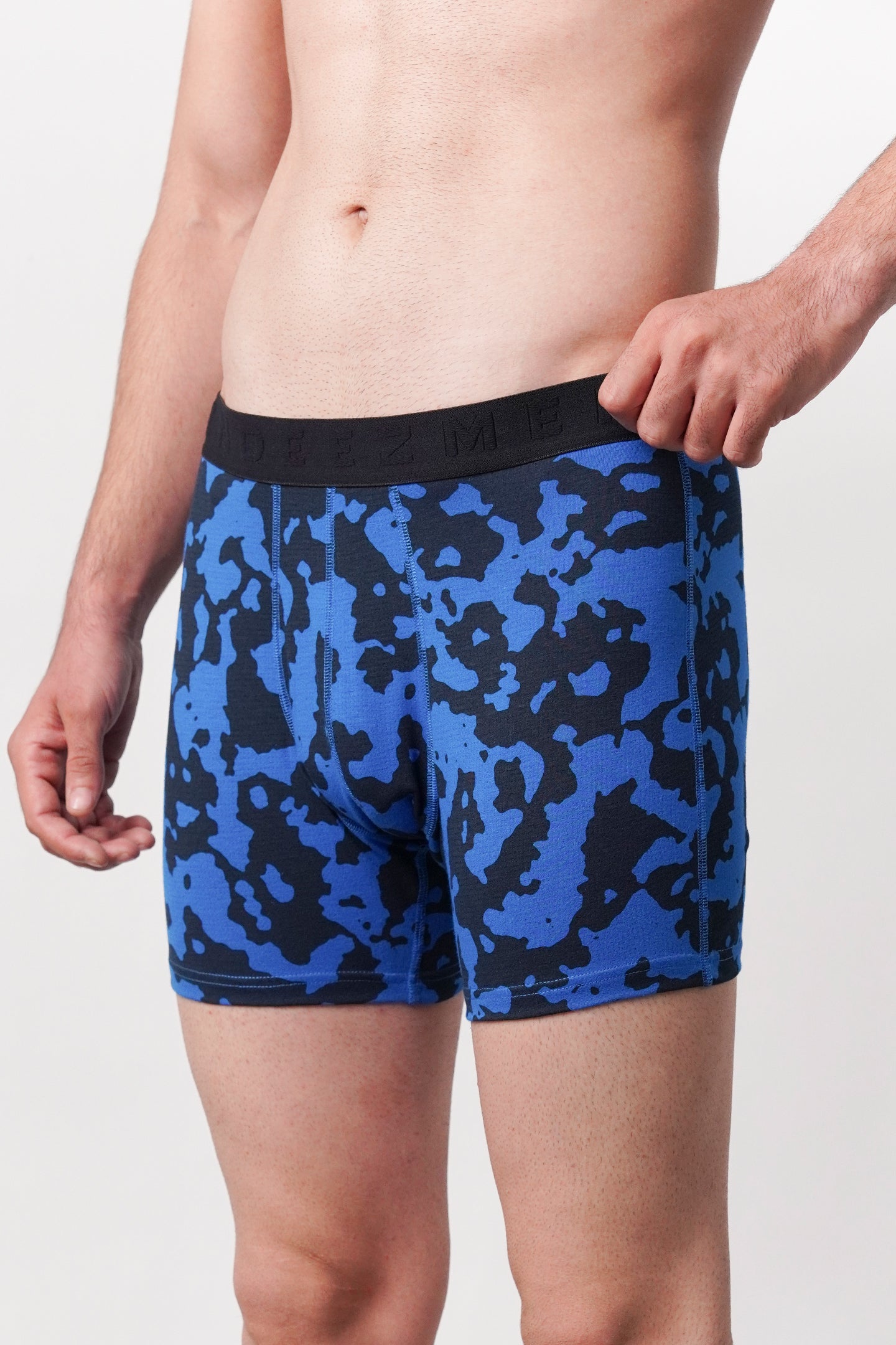 Printed All Day Boxers - Blue - Mendeez