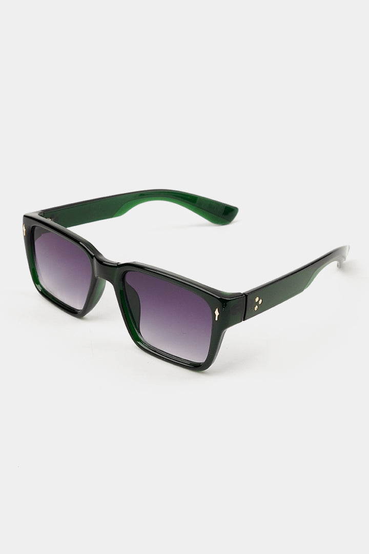 Rectangle Sunglasses - Emerald Green - Mendeez
