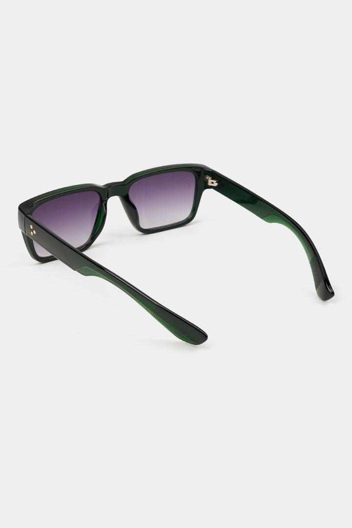 Rectangle Sunglasses - Emerald Green - Mendeez