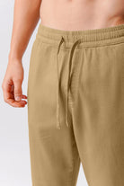Straight Jogger Pants - Khaki - Mendeez