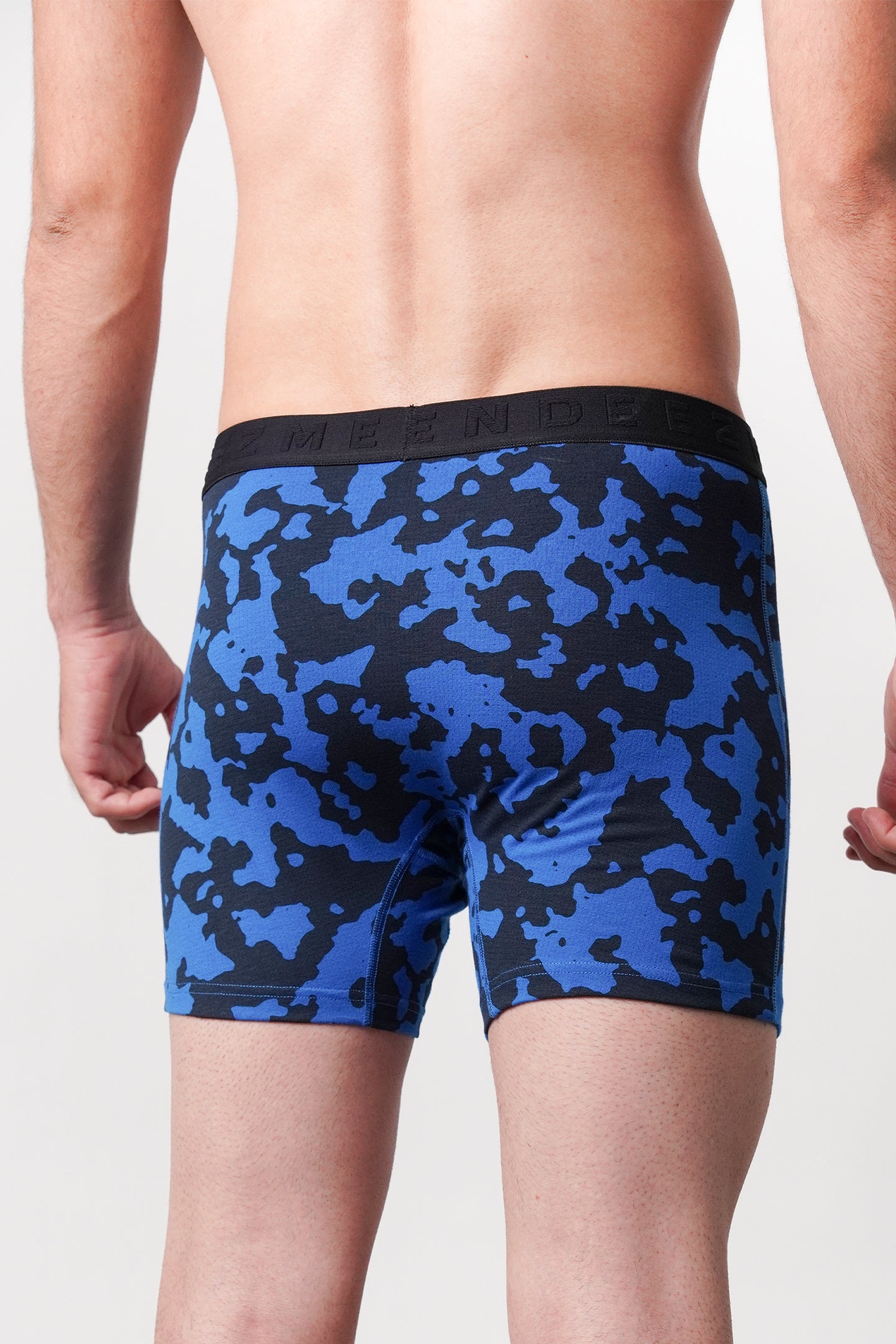 Printed All Day Boxers - Blue - Mendeez