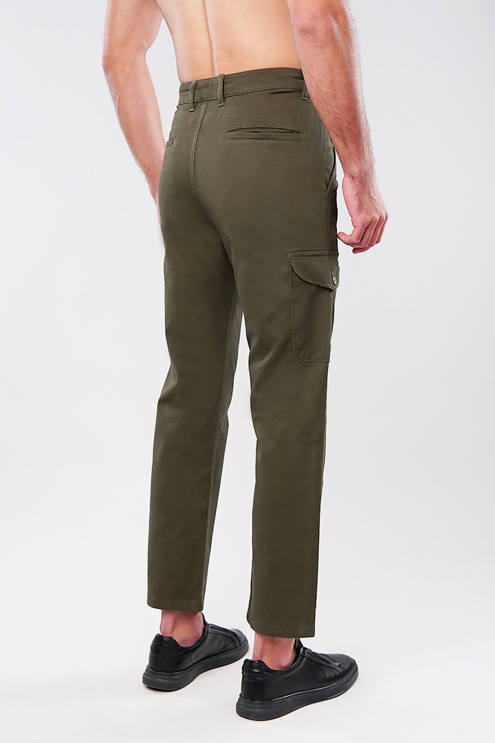 Straight Cargo Pants - Army Green - Mendeez