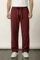 Pintex Jogger Pants - Wine - Mendeez
