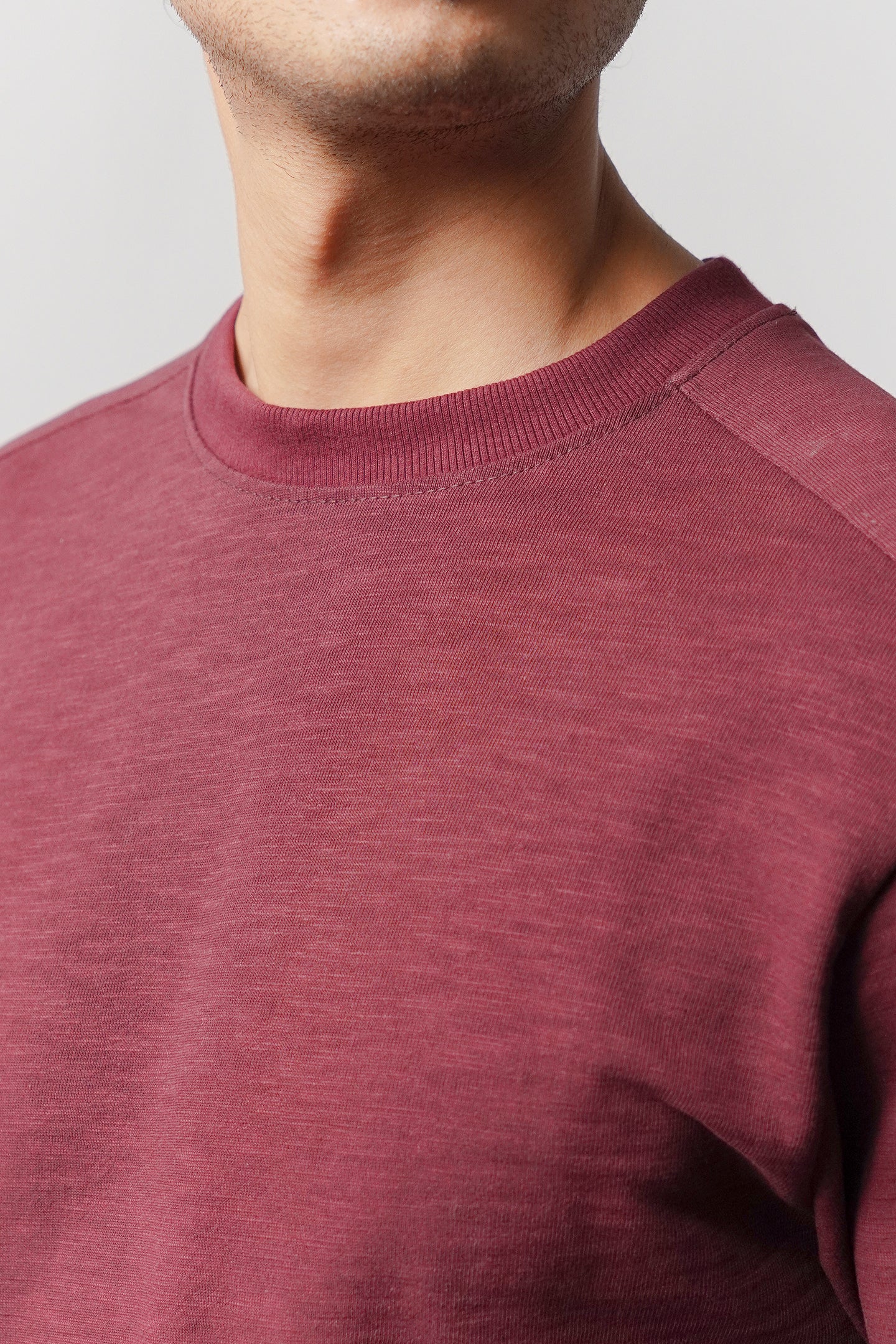 Side-Pocket Sweatshirt - Maroon - Mendeez