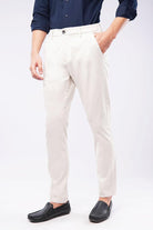 Slim Fit Chinos - Off White - Mendeez