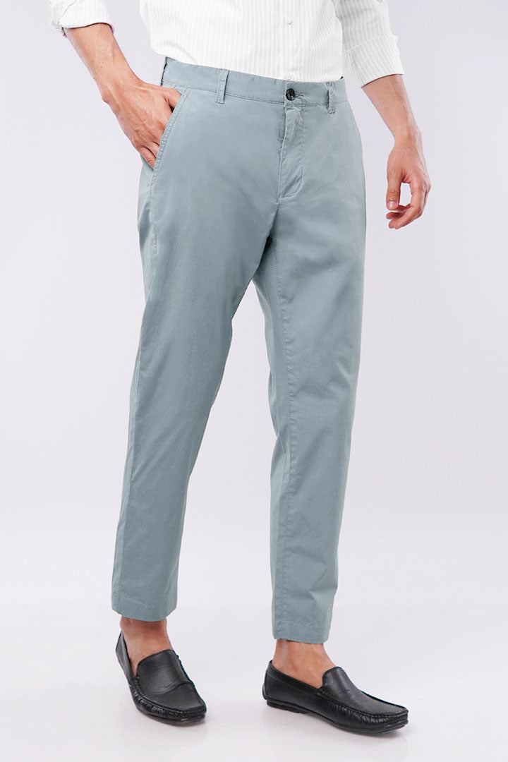 Chino Pants - Greyish Blue - Mendeez