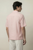 Oversized Cuban Shirt - Powder Pink - Mendeez