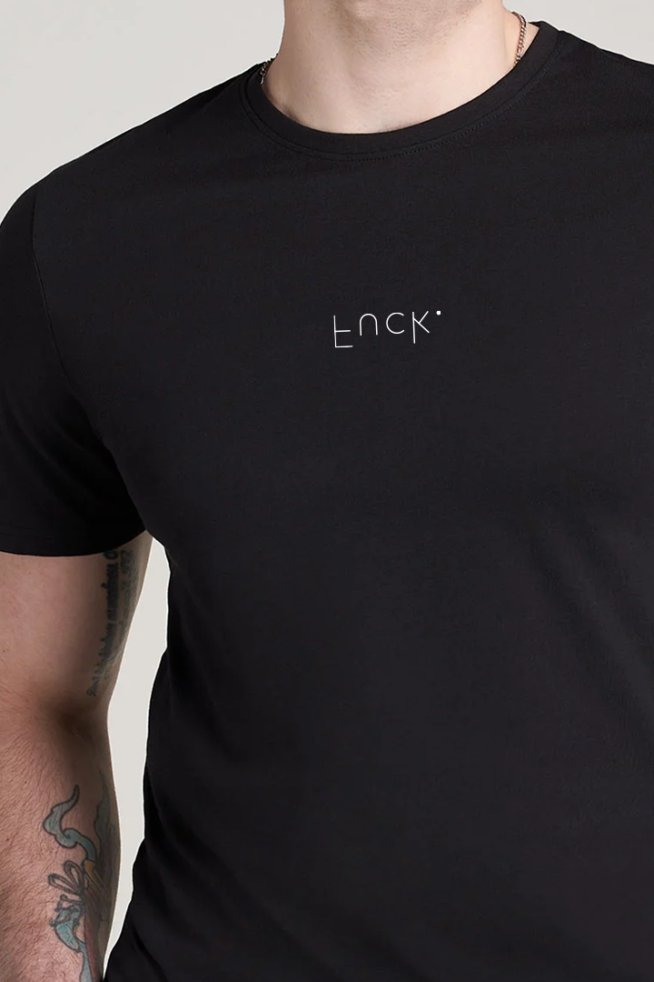 Printed Graphic Tee - Black - Mendeez