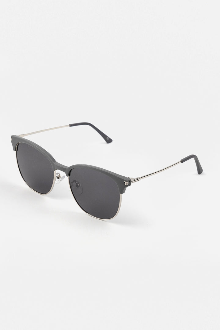 Clubmaster Sunglasses - Grey - Mendeez