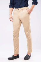 Slim Fit Chinos - Khaki - Mendeez