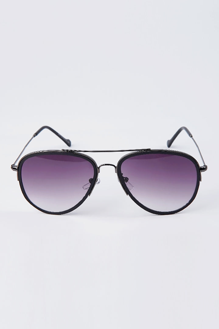 Aviator Sunglasses - Black - Mendeez