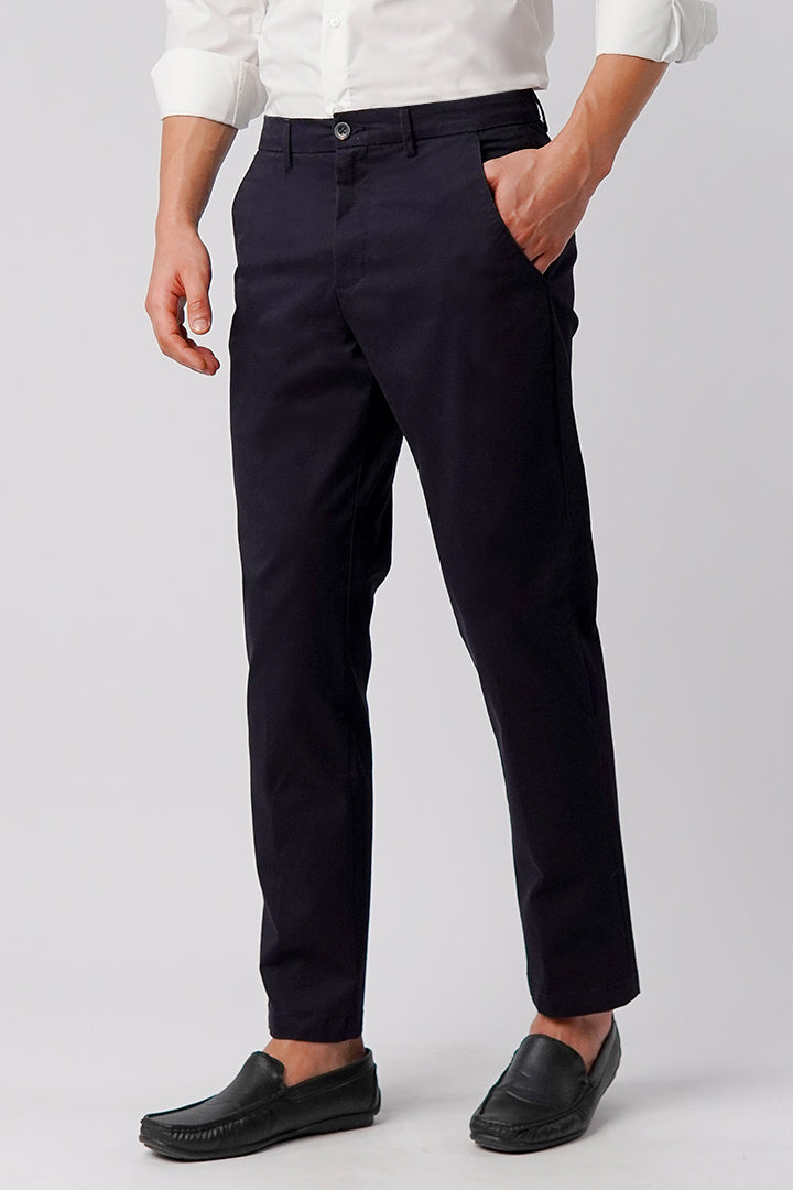 Straight Fit Chinos - Dark Blue - Mendeez