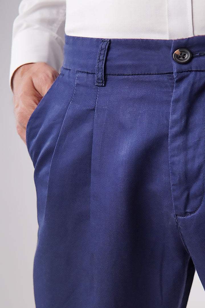 Pleated Pant - Navy - Mendeez PK 