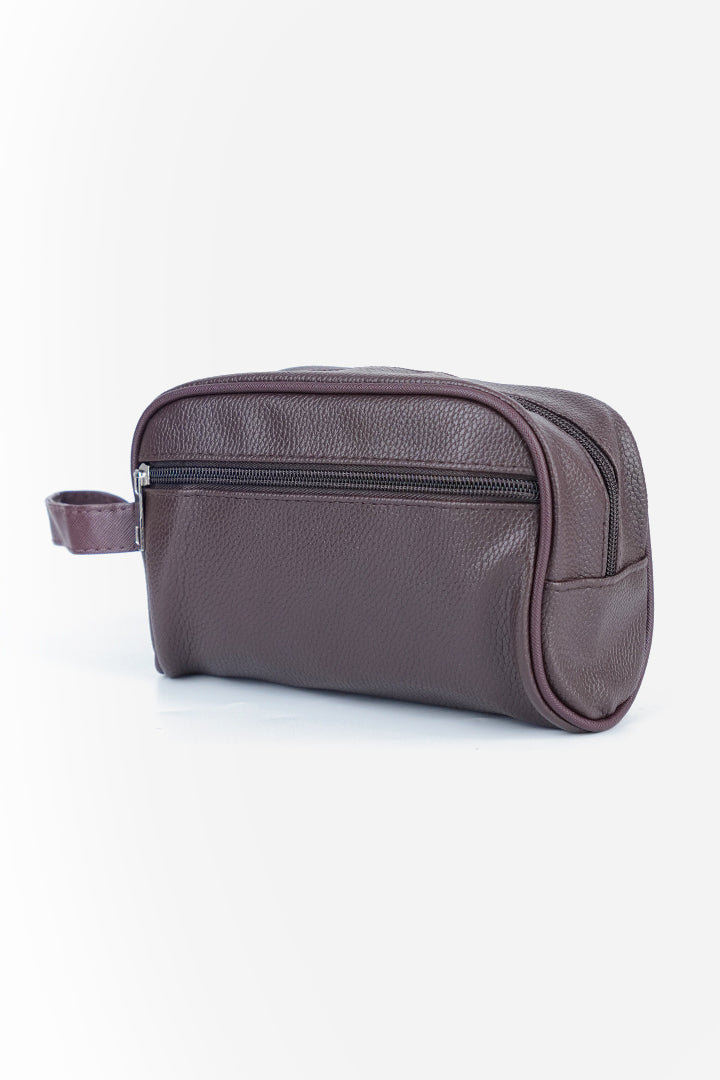 Heritage Leather Toiletry Pouch – Vintage Espresso-1-MENDEEZ