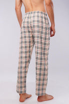 Check Woven Pajamas - Cream - Mendeez