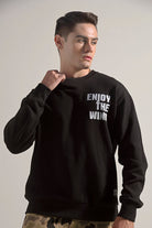 Oversized Graphic Sweatshirt - Black - Mendeez