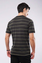 Striped T-Shirt - Green & Black - Mendeez