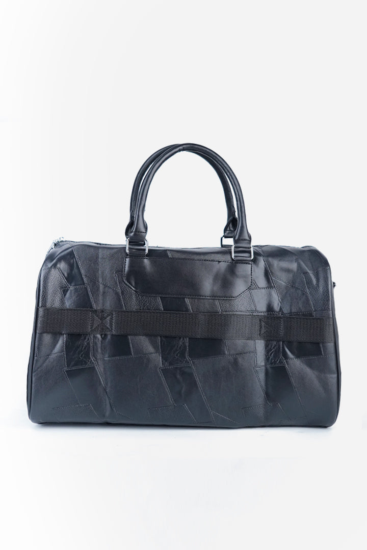 Patchwork Duffle Bag - Black-3-MENDEEZ