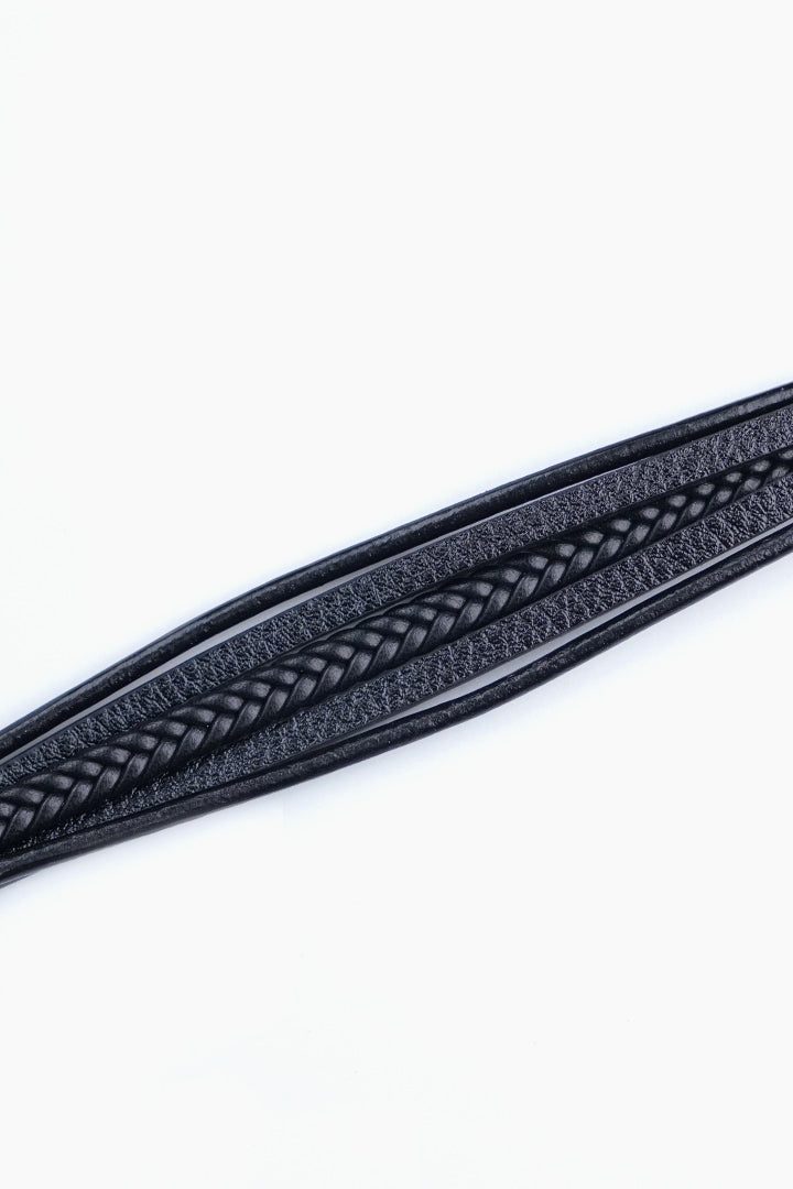 Multi-Strand Classic Black Bracelet-3-MENDEEZ