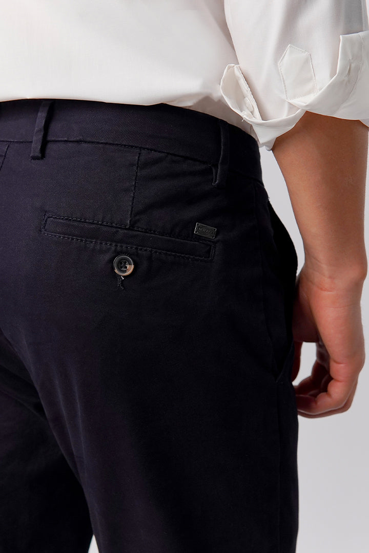 Straight Fit Chinos - Dark Blue - Mendeez