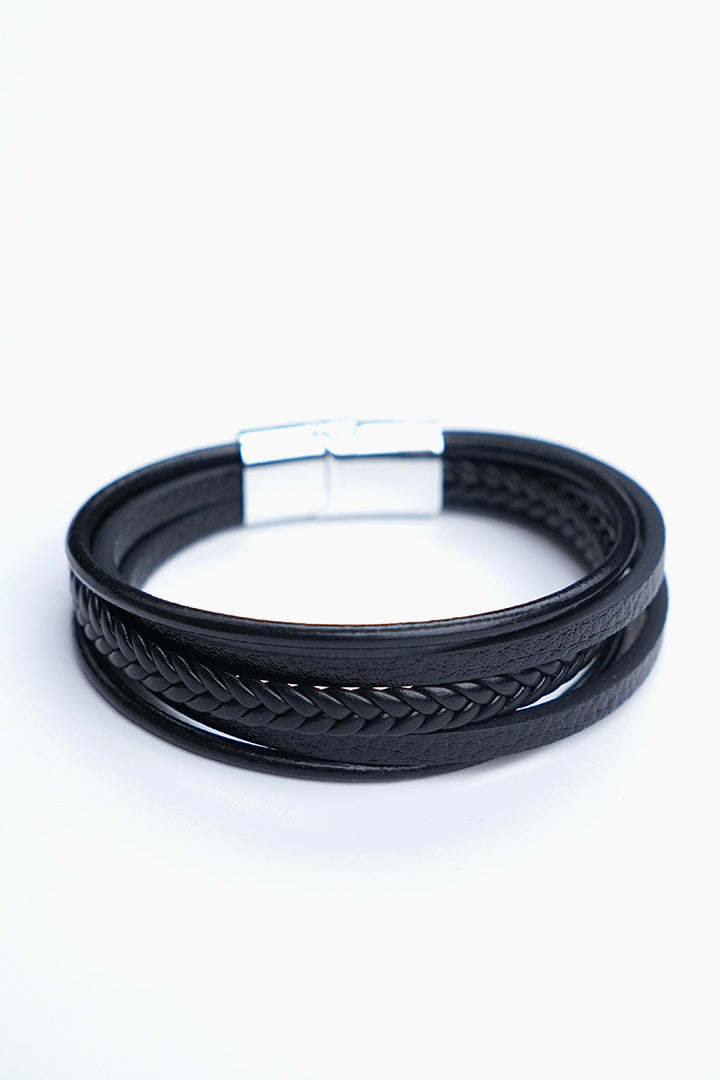 Multi-Strand Classic Black Bracelet-5-MENDEEZ