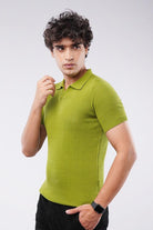 Johnny Collar Polo Shirt - Lime Green - Mendeez