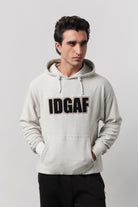 Pullover Embroidered Hoodie - Heather Grey - Mendeez