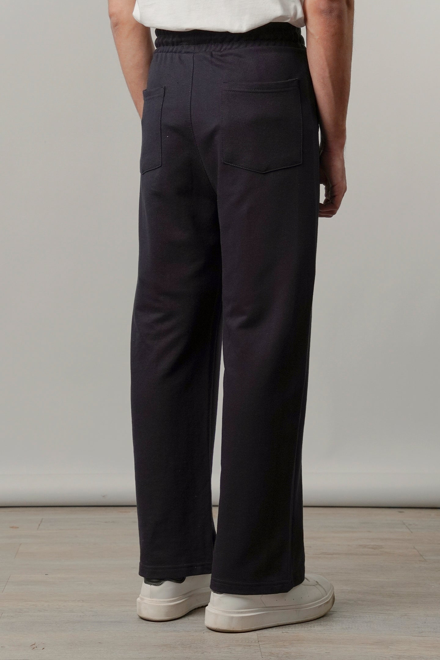 Pintex Jogger Pants - Navy Blue - Mendeez