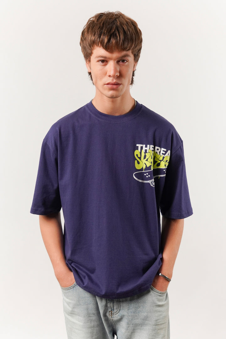 Box Fit Tee - Navy - Mendeez