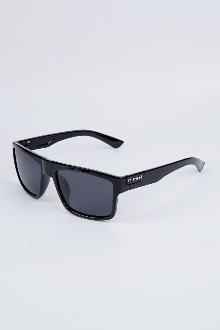 Wayfarer Polarized Sunglasses - Black - Mendeez