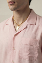 Oversized Cuban Shirt - Powder Pink - Mendeez