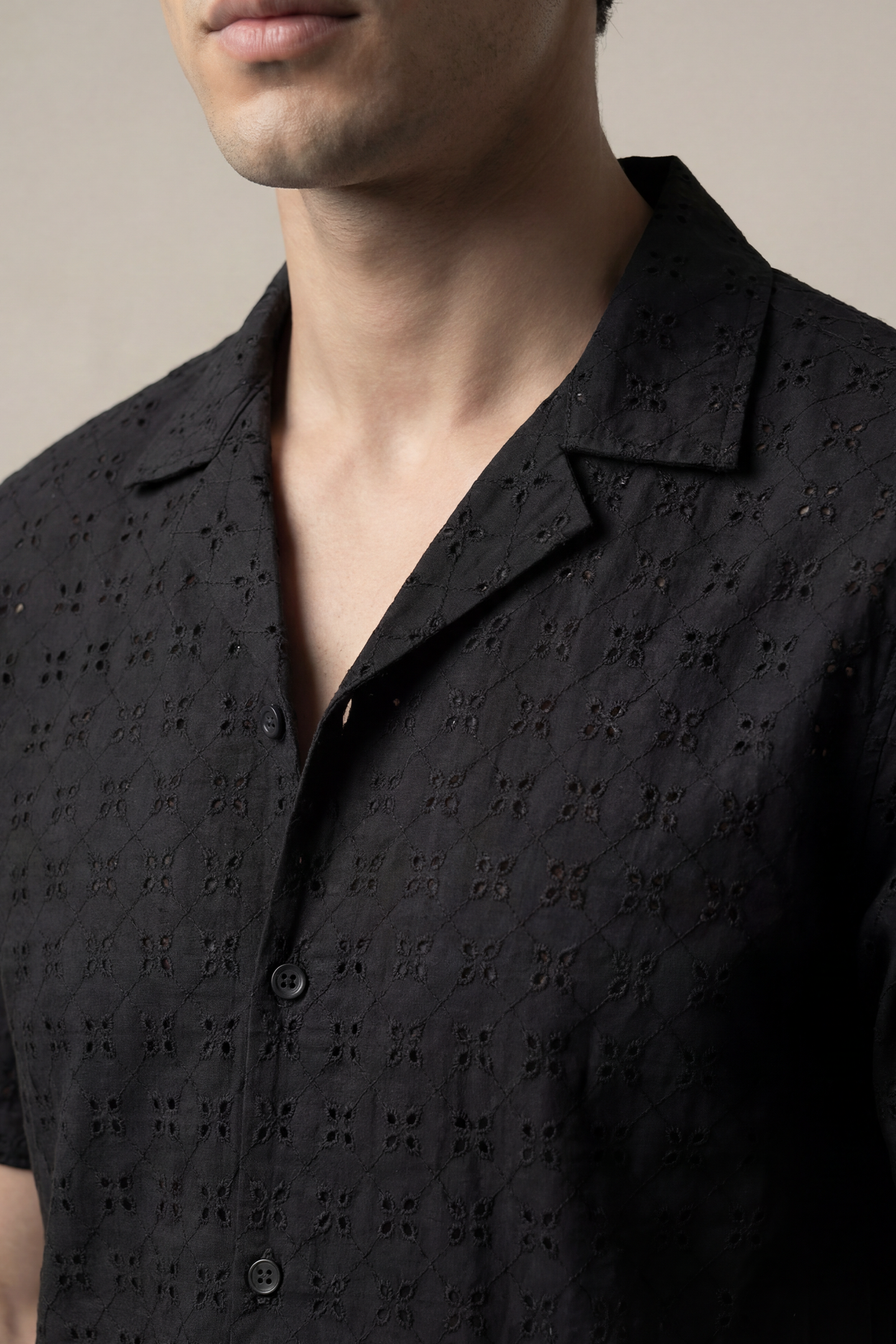 Cuban Shirt - Black - Mendeez