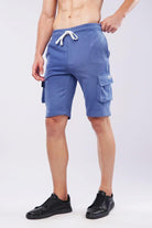 Terry Cargo Shorts - Ocean Blue - Mendeez